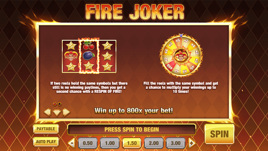 Играть в Fire Joker на деньги